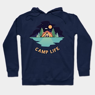 Camping in Wonderlust and Hiking trail Gift for Camper Hoodie